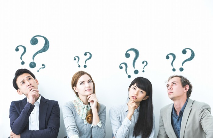 ？を浮かべる人